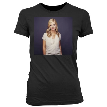 Sarah Michelle Gellar Women's Junior Cut Crewneck T-Shirt