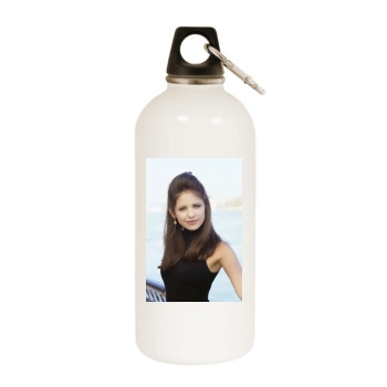 Sarah Michelle Gellar White Water Bottle With Carabiner