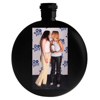 Sarah Michelle Gellar Round Flask