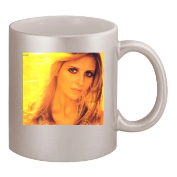 Sarah Michelle Gellar 11oz Metallic Silver Mug