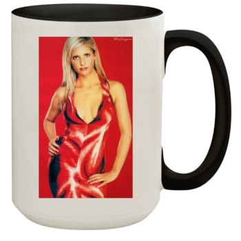 Sarah Michelle Gellar 15oz Colored Inner & Handle Mug