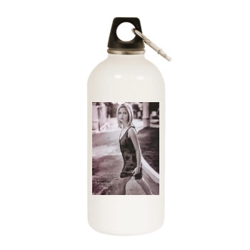 Sarah Michelle Gellar White Water Bottle With Carabiner