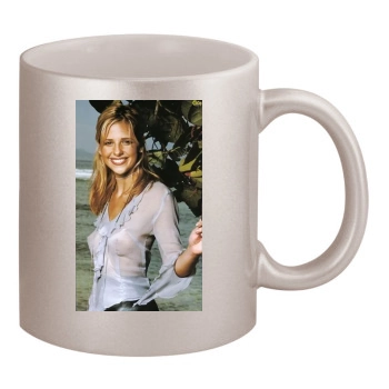 Sarah Michelle Gellar 11oz Metallic Silver Mug