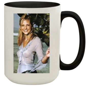 Sarah Michelle Gellar 15oz Colored Inner & Handle Mug