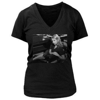 Sarah Michelle Gellar Women's Deep V-Neck TShirt