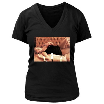 Sarah Michelle Gellar Women's Deep V-Neck TShirt