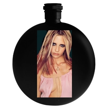 Sarah Michelle Gellar Round Flask