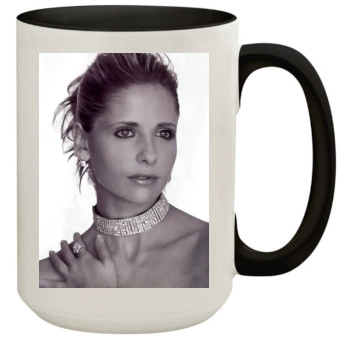 Sarah Michelle Gellar 15oz Colored Inner & Handle Mug