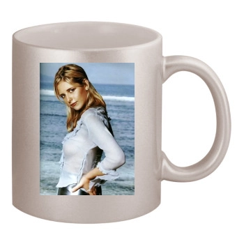 Sarah Michelle Gellar 11oz Metallic Silver Mug