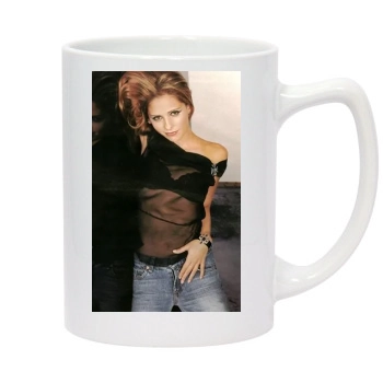 Sarah Michelle Gellar 14oz White Statesman Mug