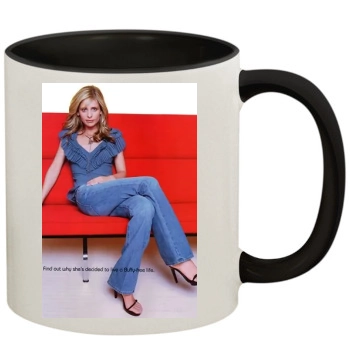 Sarah Michelle Gellar 11oz Colored Inner & Handle Mug