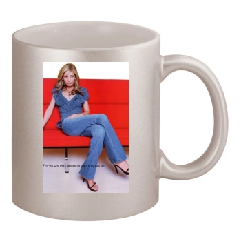 Sarah Michelle Gellar 11oz Metallic Silver Mug