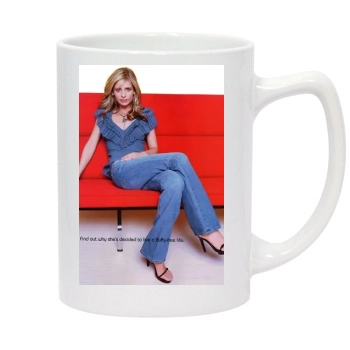 Sarah Michelle Gellar 14oz White Statesman Mug