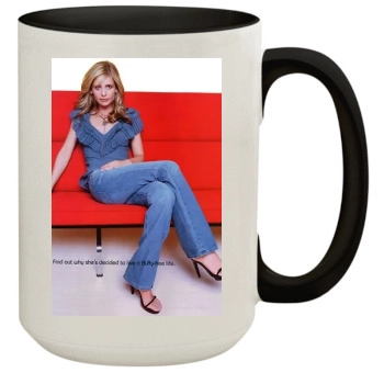 Sarah Michelle Gellar 15oz Colored Inner & Handle Mug