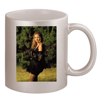 Sarah Michelle Gellar 11oz Metallic Silver Mug