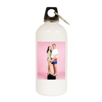 Sarah Michelle Gellar White Water Bottle With Carabiner