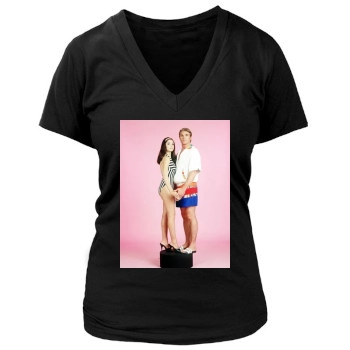 Sarah Michelle Gellar Women's Deep V-Neck TShirt