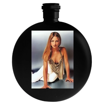 Sarah Michelle Gellar Round Flask