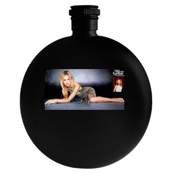 Sarah Michelle Gellar Round Flask