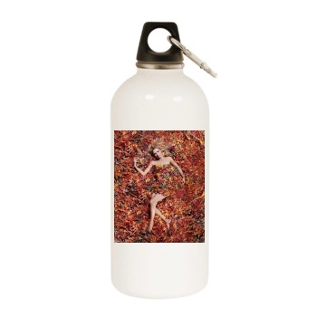 Sarah Michelle Gellar White Water Bottle With Carabiner