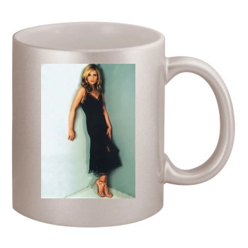 Sarah Michelle Gellar 11oz Metallic Silver Mug