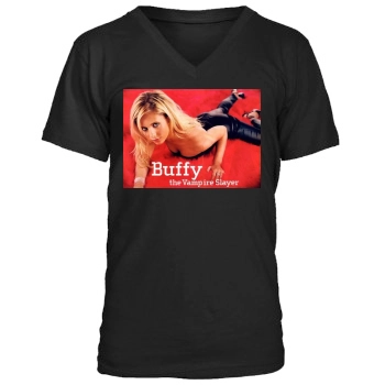 Sarah Michelle Gellar Men's V-Neck T-Shirt