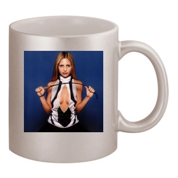 Sarah Michelle Gellar 11oz Metallic Silver Mug