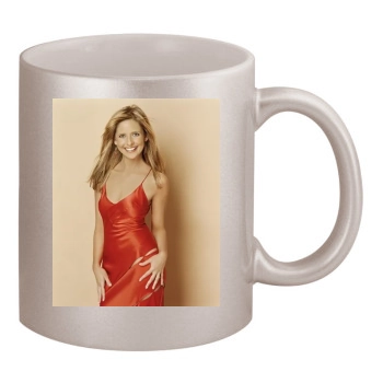 Sarah Michelle Gellar 11oz Metallic Silver Mug