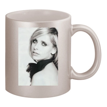 Sarah Michelle Gellar 11oz Metallic Silver Mug