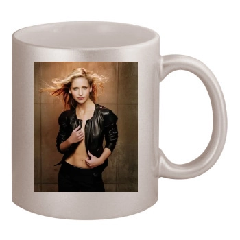 Sarah Michelle Gellar 11oz Metallic Silver Mug