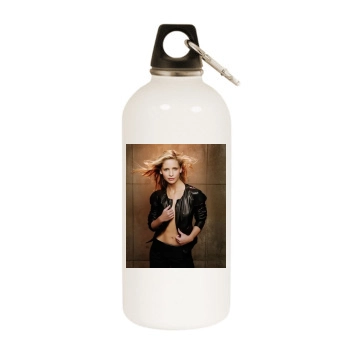 Sarah Michelle Gellar White Water Bottle With Carabiner