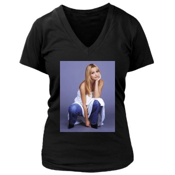 Sarah Michelle Gellar Women's Deep V-Neck TShirt