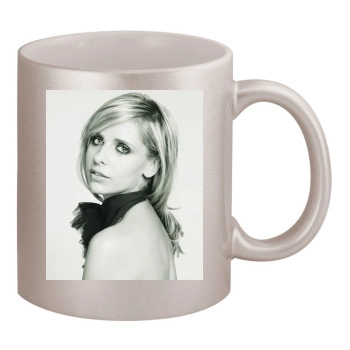 Sarah Michelle Gellar 11oz Metallic Silver Mug