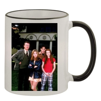 Sarah Michelle Gellar 11oz Colored Rim & Handle Mug