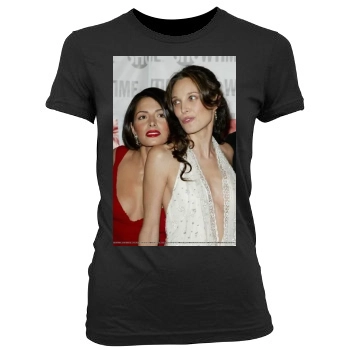 Sarah Shahi Women's Junior Cut Crewneck T-Shirt