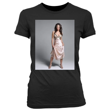 Sarah Shahi Women's Junior Cut Crewneck T-Shirt