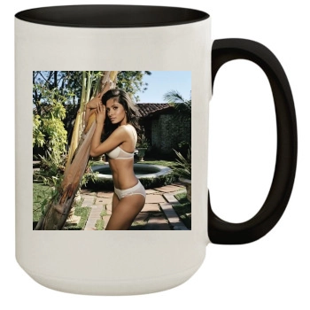 Sarah Shahi 15oz Colored Inner & Handle Mug