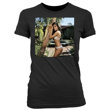 Sarah Shahi Women's Junior Cut Crewneck T-Shirt