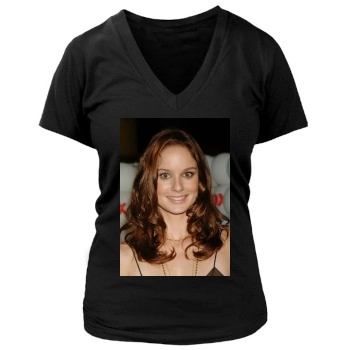 Sarah Wayne Callies Women's Deep V-Neck TShirt