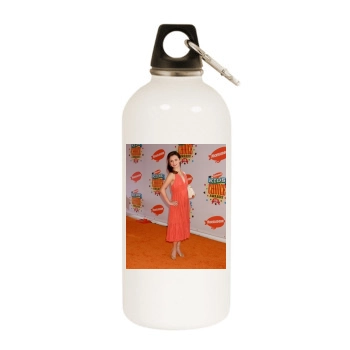 Sasha Cohen White Water Bottle With Carabiner