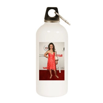 Sasha Cohen White Water Bottle With Carabiner