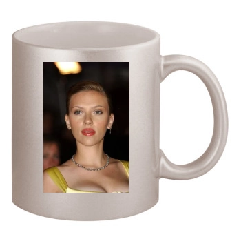 Scarlett Johansson 11oz Metallic Silver Mug