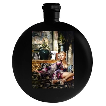 Scarlett Johansson Round Flask