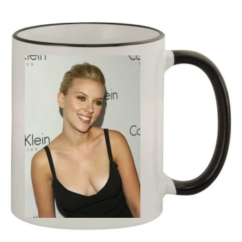 Scarlett Johansson 11oz Colored Rim & Handle Mug