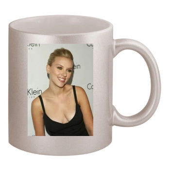 Scarlett Johansson 11oz Metallic Silver Mug