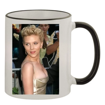 Scarlett Johansson 11oz Colored Rim & Handle Mug