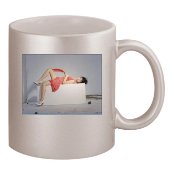 Scarlett Johansson 11oz Metallic Silver Mug