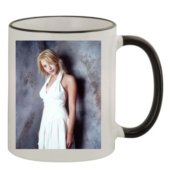 Scarlett Johansson 11oz Colored Rim & Handle Mug