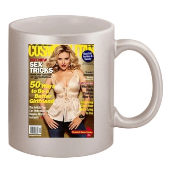 Scarlett Johansson 11oz Metallic Silver Mug