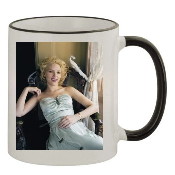 Scarlett Johansson 11oz Colored Rim & Handle Mug